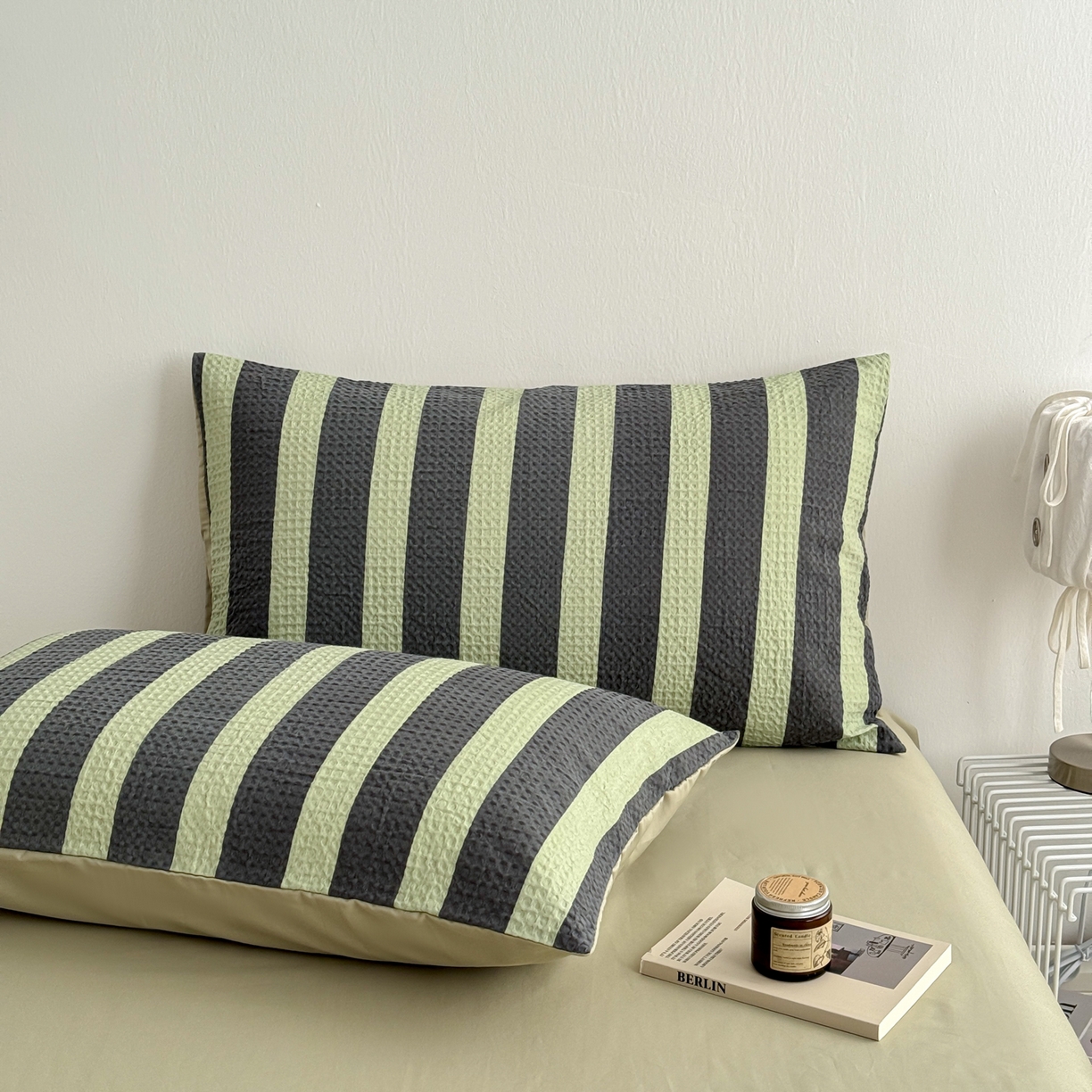 91家纺网 家纺一手货源 找家纺 沐辰 2026新款A类华夫格全棉纯棉印花四件套 华夫格-田野