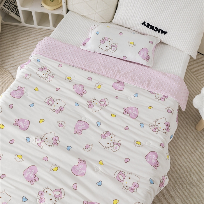 91家纺网 家纺一手货源 找家纺 （总）心卓婴童馆 2026新款三丽鸥凉感丝冰豆豆被被子被芯-儿童图