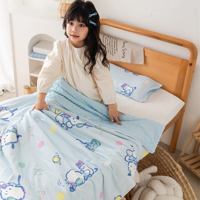 91家纺网 家纺一手货源 找家纺 （总）心卓婴童馆 2026新款三丽鸥凉感丝冰豆豆被被子被芯-儿童图