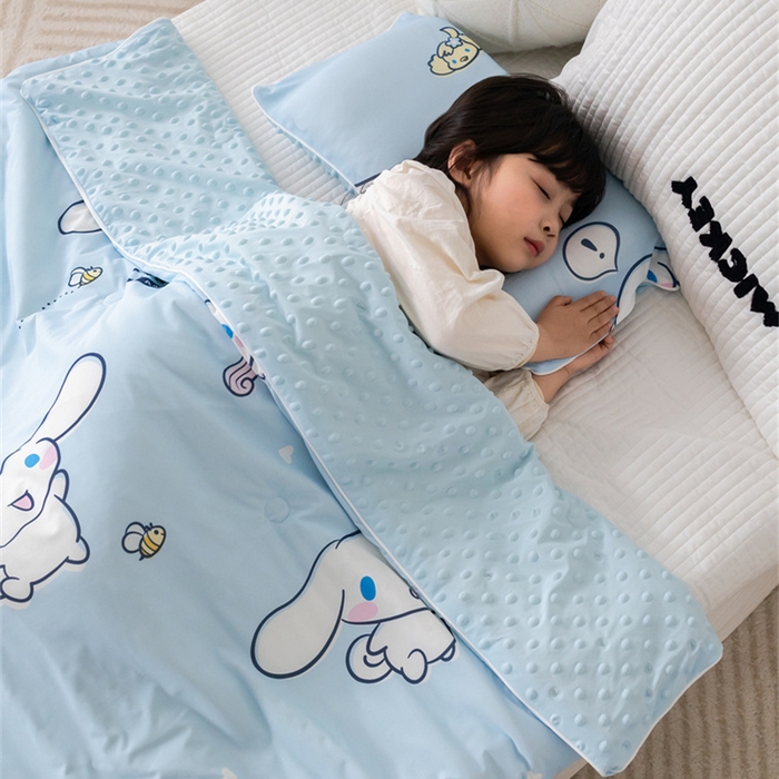 91家纺网 家纺一手货源 找家纺 心卓婴童馆 2026新款三丽鸥凉感丝冰豆豆被被子被芯-儿童图 独角兽玉桂狗