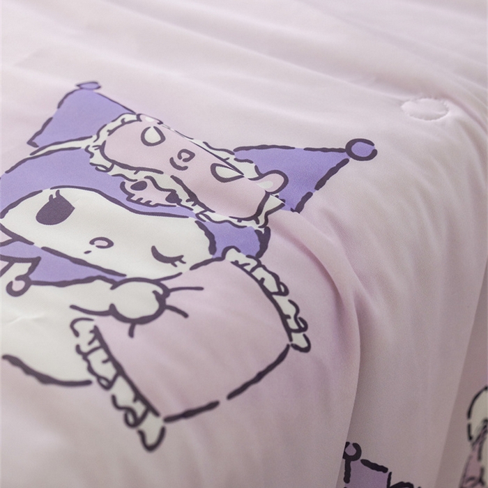 91家纺网 家纺一手货源 找家纺 心卓婴童馆 2026新款三丽鸥凉感丝冰豆豆被被子被芯-儿童图 爱心库洛米