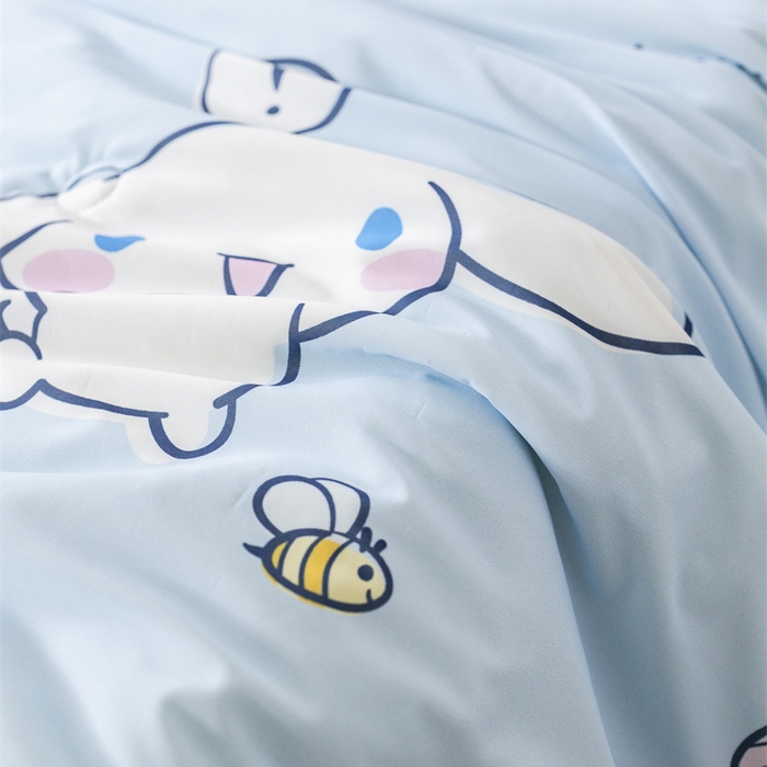 91家纺网 家纺一手货源 找家纺 心卓婴童馆 2026新款三丽鸥凉感丝冰豆豆被被子被芯-儿童图 独角兽玉桂狗