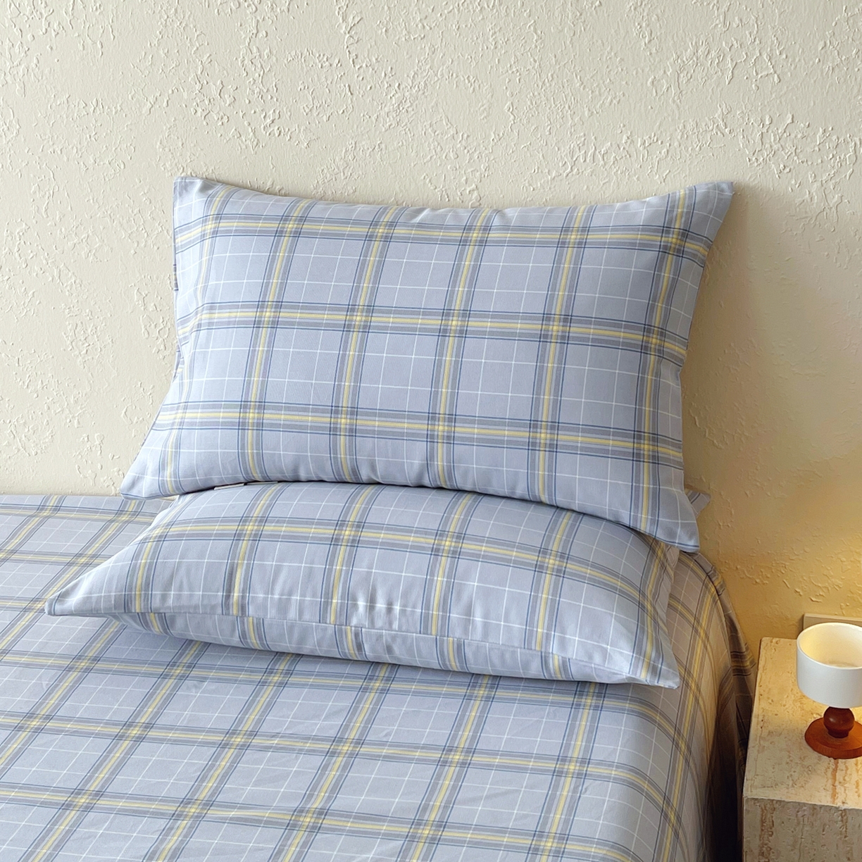 91家纺网 家纺一手货源 找家纺 （总）春皖家纺 2026春夏新品简约款老粗布系列枕套单品单枕套 枕套单件