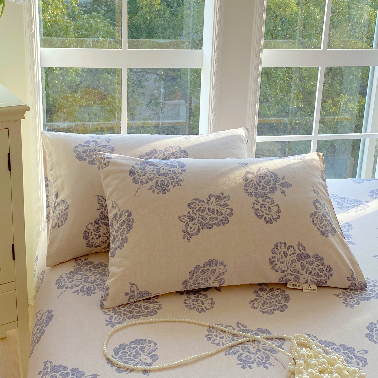 91家纺网 家纺一手货源 找家纺 （总）春皖家纺 2026春夏新品简约款老粗布系列枕套单品单枕套 枕套单件