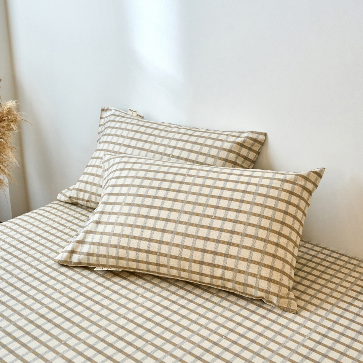 91家纺网 家纺一手货源 找家纺 （总）春皖家纺 2026春夏新品简约款老粗布系列枕套单品单枕套 枕套单件