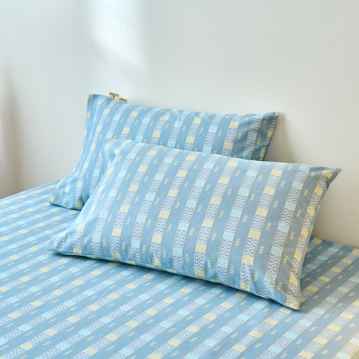 91家纺网 家纺一手货源 找家纺 （总）春皖家纺 2026春夏新品简约款老粗布系列枕套单品单枕套 枕套单件