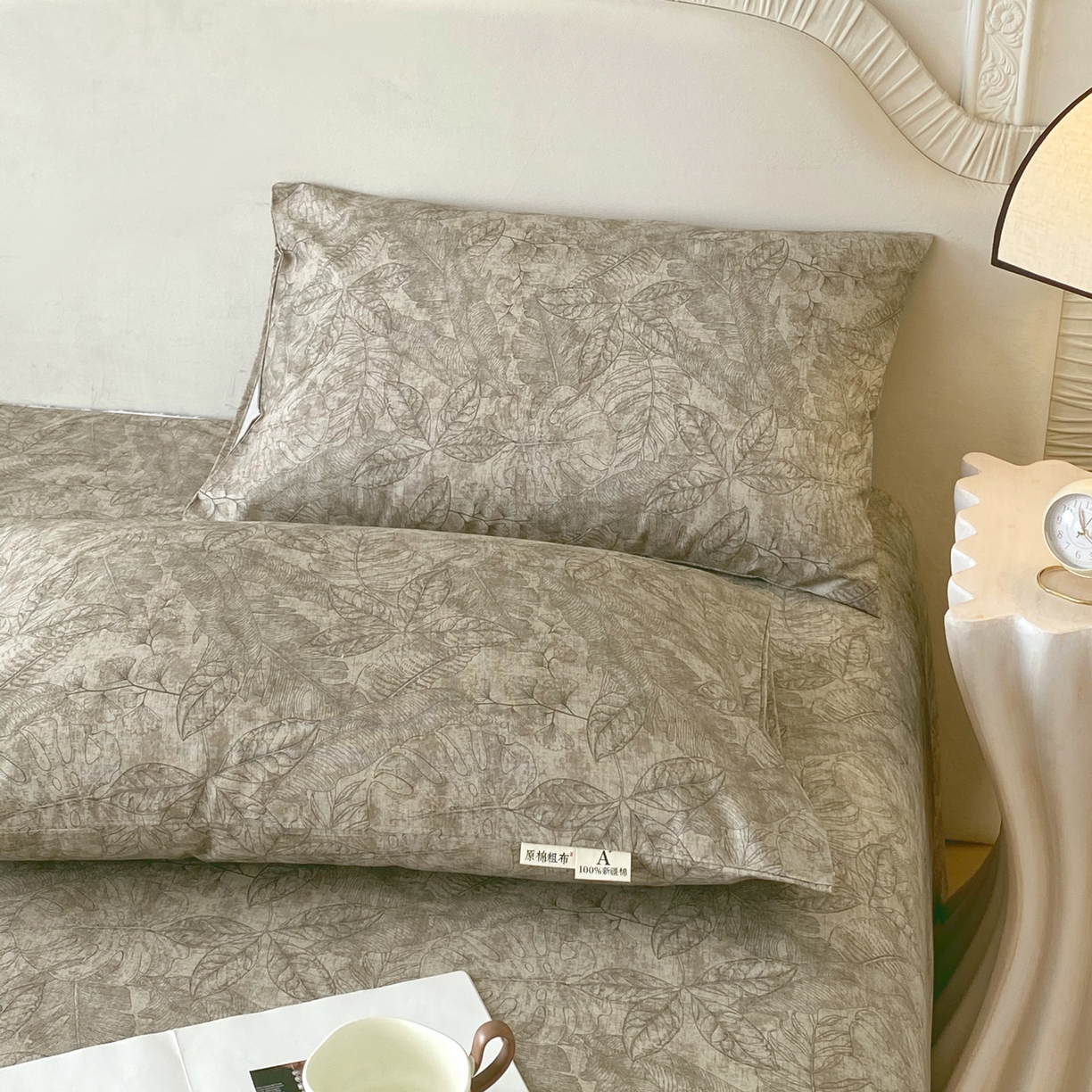 91家纺网 家纺一手货源 找家纺 （总）春皖家纺 2026春夏新品简约款老粗布系列枕套单品单枕套 枕套单件