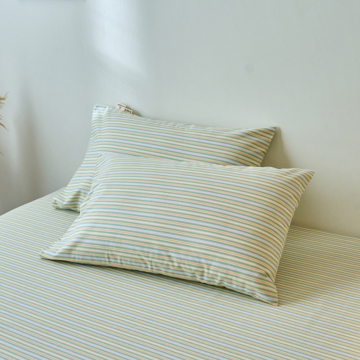 91家纺网 家纺一手货源 找家纺 （总）春皖家纺 2026春夏新品简约款老粗布系列枕套单品单枕套 枕套单件