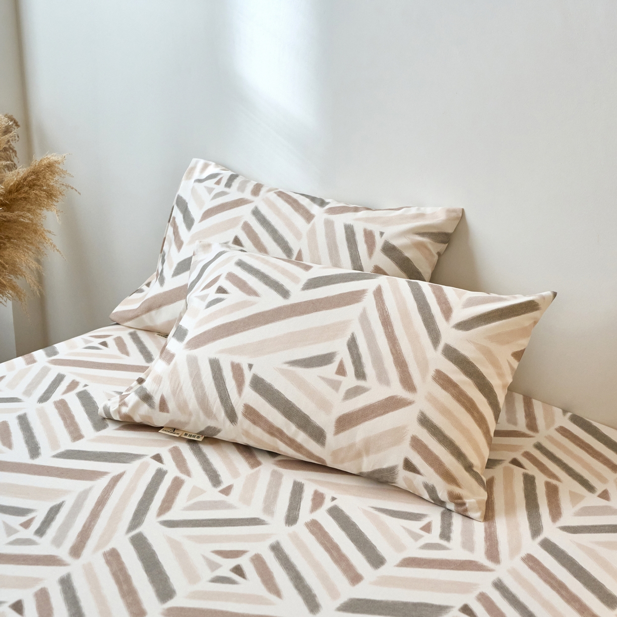 91家纺网 家纺一手货源 找家纺 （总）春皖家纺 2026春夏新品简约款老粗布系列枕套单品单枕套 枕套单件