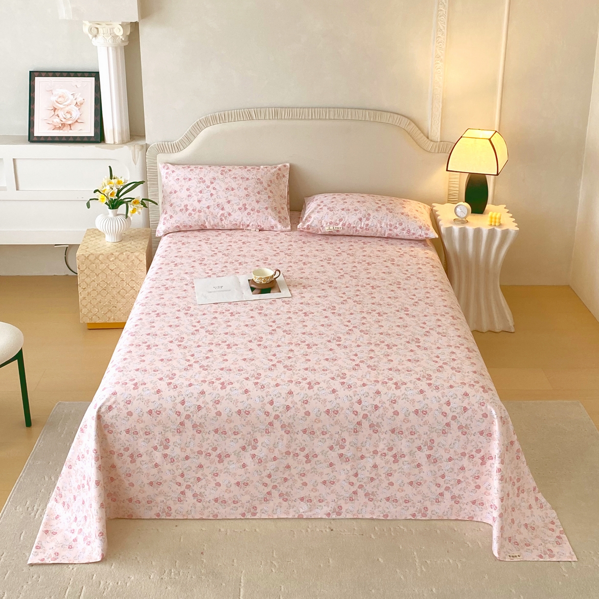 91家纺网 家纺一手货源 找家纺 （总）春皖家纺 2026春夏新品简约款老粗布系列床单单品床单床单单件