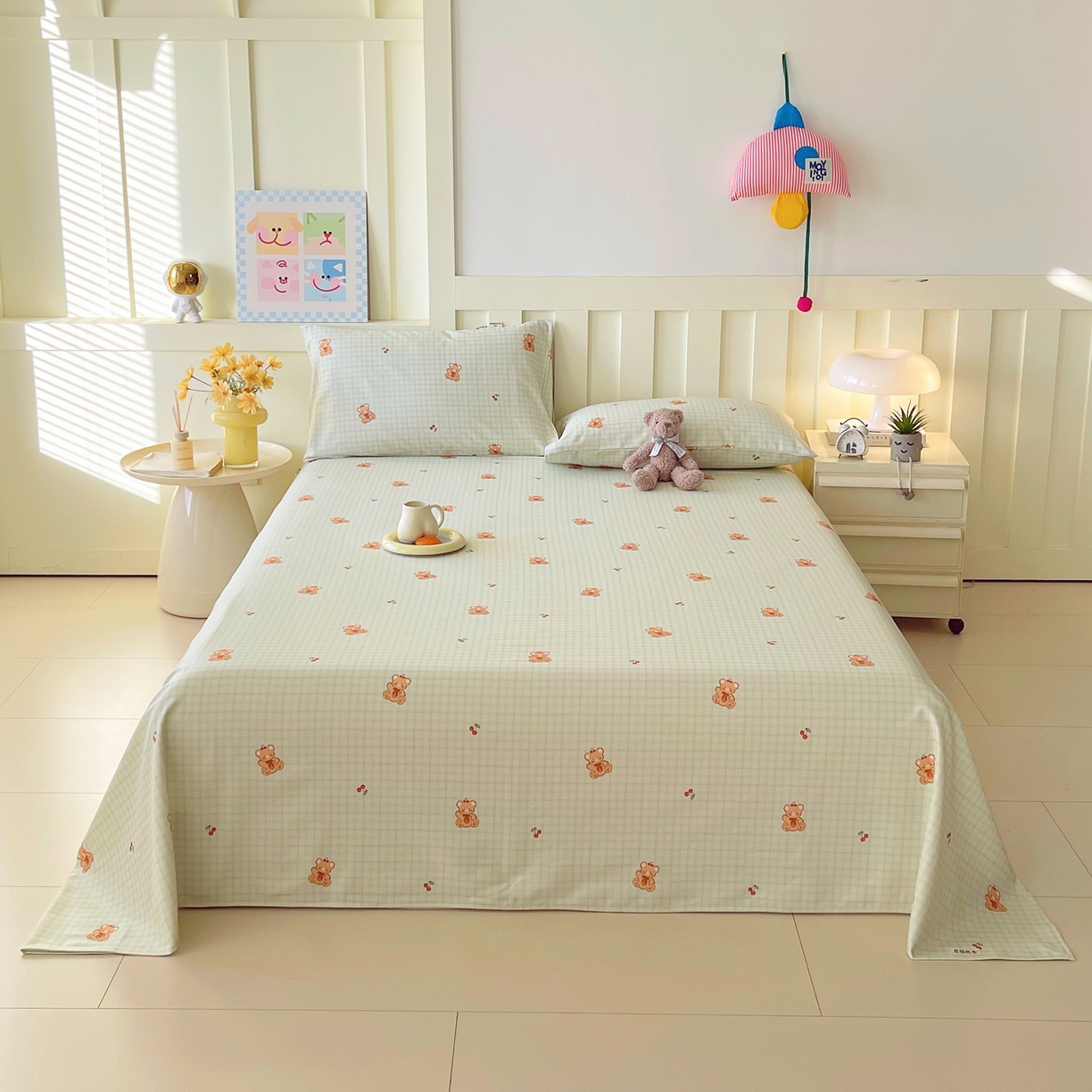 91家纺网 家纺一手货源 找家纺 （总）春皖家纺 2026春夏新品简约款老粗布系列床单单品床单床单单件