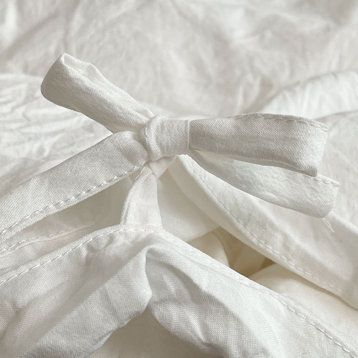 91家纺网 家纺一手货源 找家纺 （总）yyds网供 2026新A类高克重复古刺绣绑带款水洗棉四件套三件套-花界