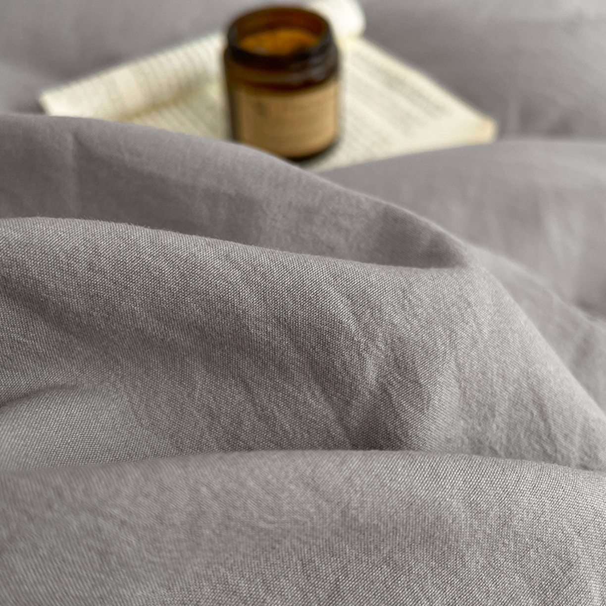 91家纺网 家纺一手货源 找家纺 yyds网供 2026新A类高克重复古刺绣绑带款水洗棉四件套三件套-花界 花界麻灰-绣花绑带款