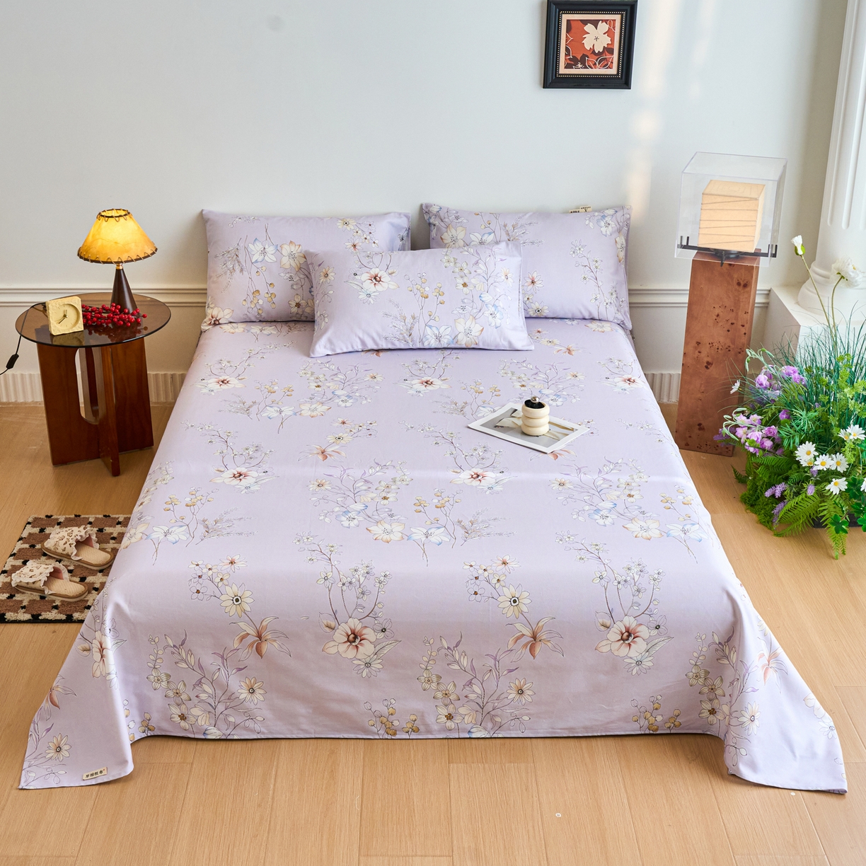 91家纺网 家纺一手货源 找家纺 （总）春皖家纺 2026春夏新品简约款老粗布系列床单单品床单床单单件