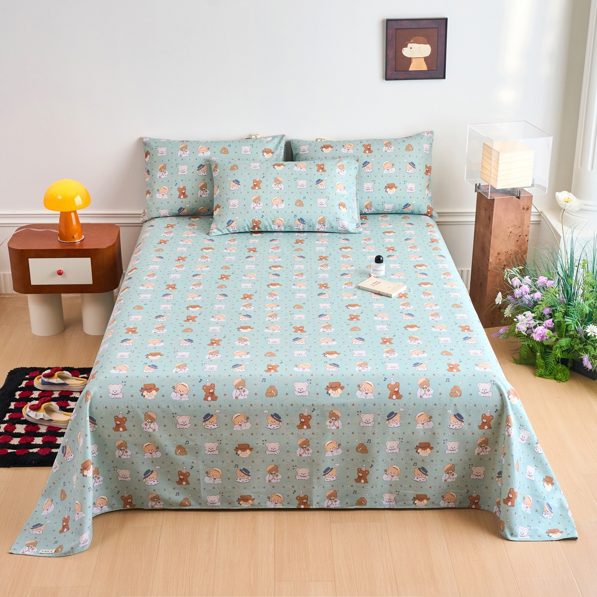 91家纺网 家纺一手货源 找家纺 （总）春皖家纺 2026春夏新品简约款老粗布系列床单单品床单床单单件