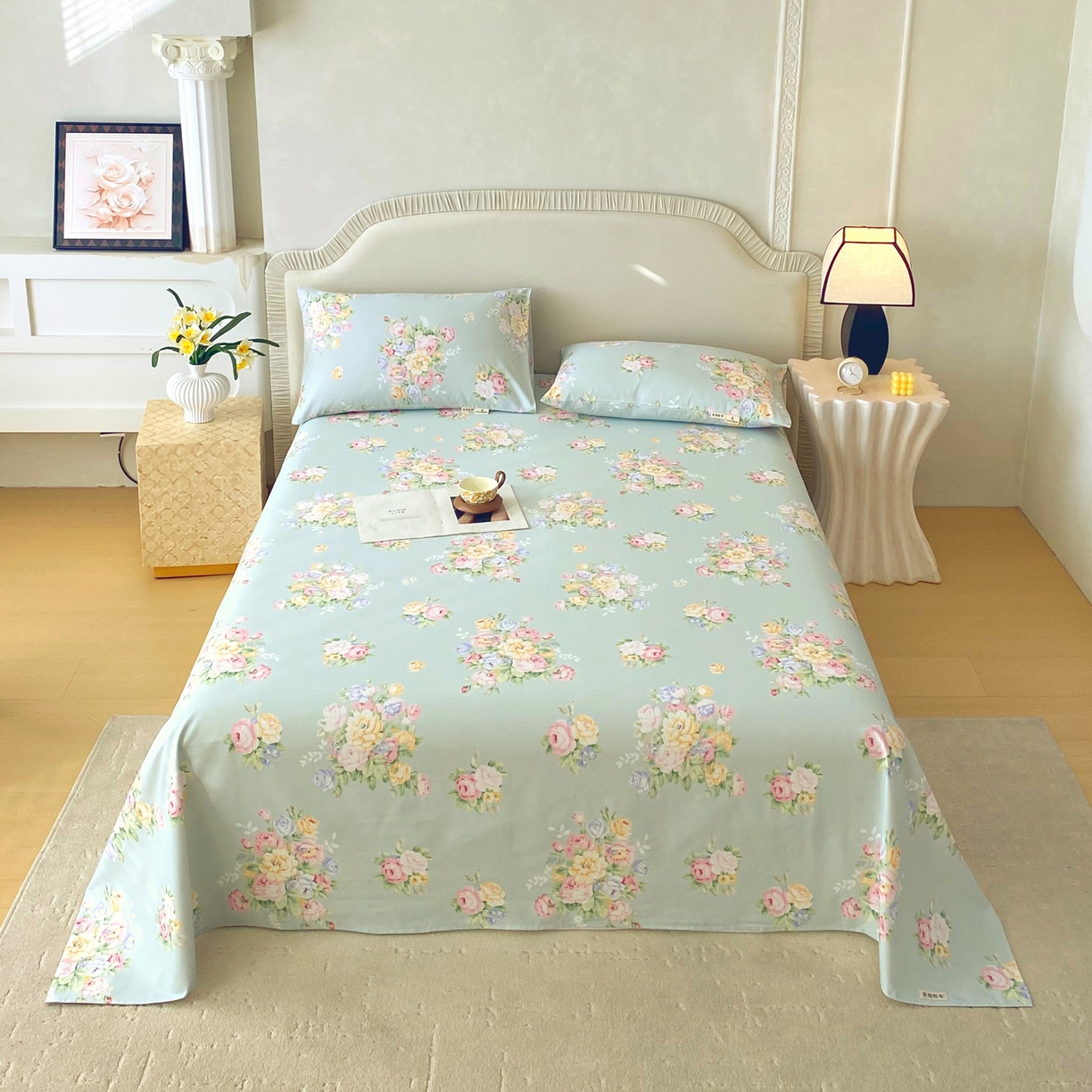 91家纺网 家纺一手货源 找家纺 （总）春皖家纺 2026春夏新品简约款老粗布系列床单单品床单床单单件