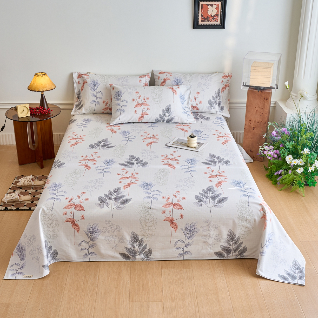 91家纺网 家纺一手货源 找家纺 （总）春皖家纺 2026春夏新品简约款老粗布系列床单单品床单床单单件