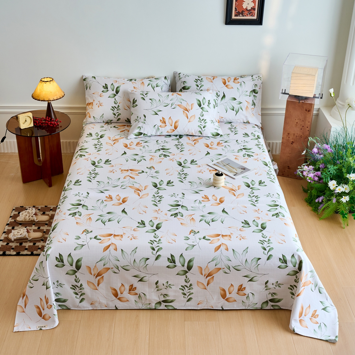 91家纺网 家纺一手货源 找家纺 （总）春皖家纺 2026春夏新品简约款老粗布系列床单单品床单床单单件