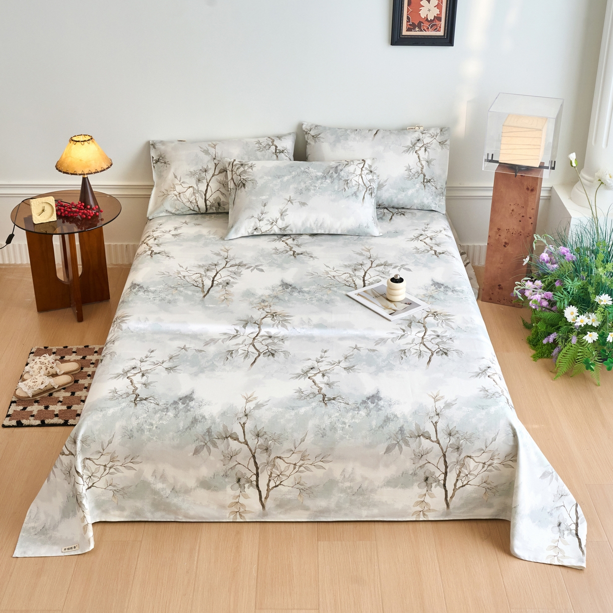 91家纺网 家纺一手货源 找家纺 （总）春皖家纺 2026春夏新品简约款老粗布系列床单单品床单床单单件