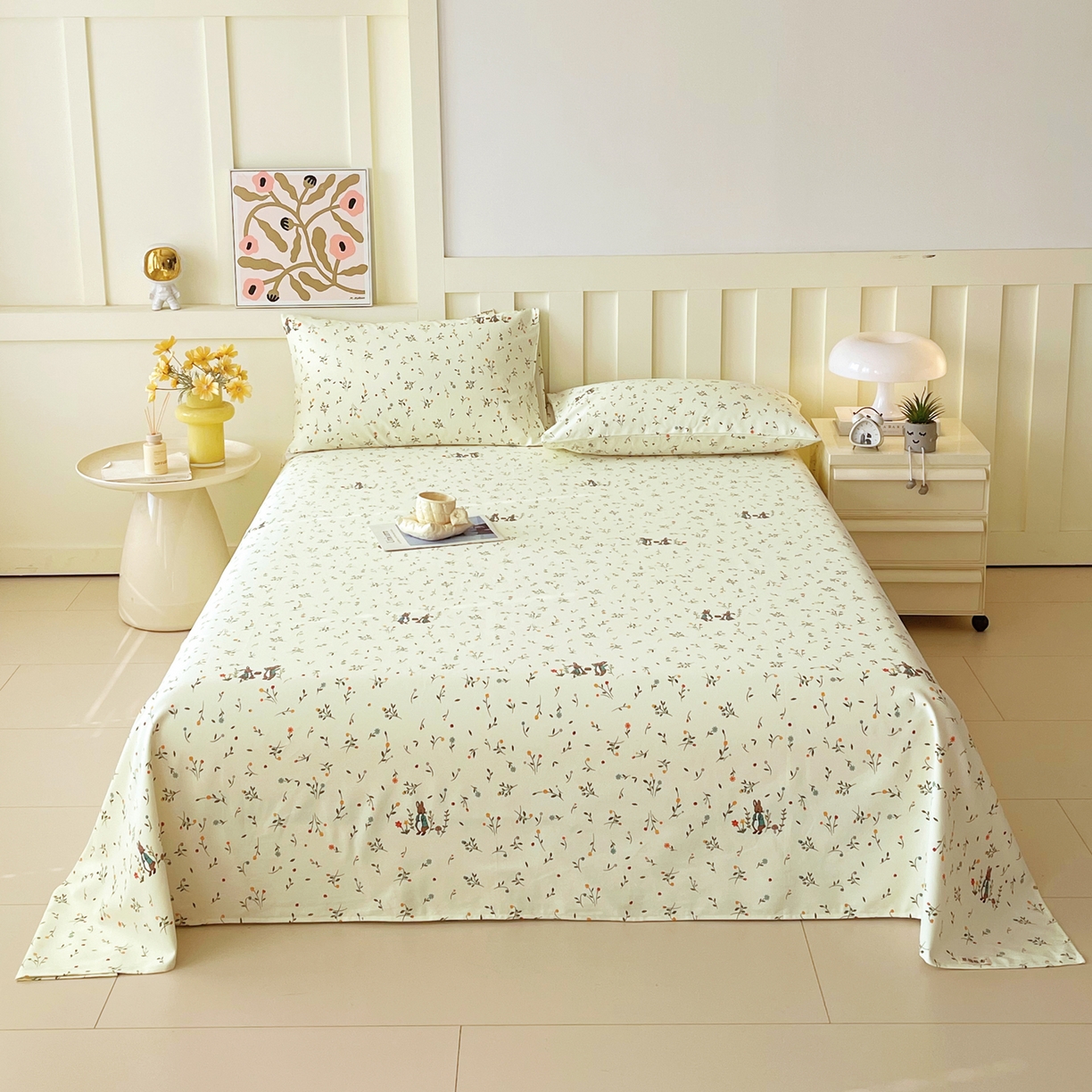 91家纺网 家纺一手货源 找家纺 （总）春皖家纺 2026春夏新品简约款老粗布系列床单单品床单床单单件