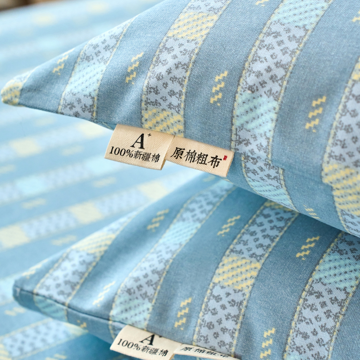 91家纺网 家纺一手货源 找家纺 春皖家纺 2026春夏新品简约款老粗布系列枕套单品单枕套 枕套单件 简希灰