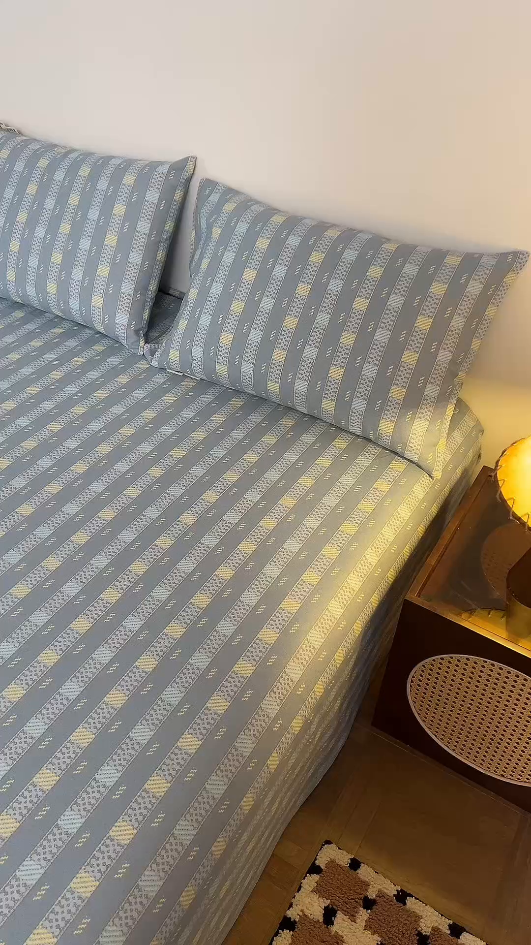 91家纺网 家纺一手货源 找家纺 春皖家纺 2026春夏新品简约款老粗布系列床单单品床单床单单件 简希灰