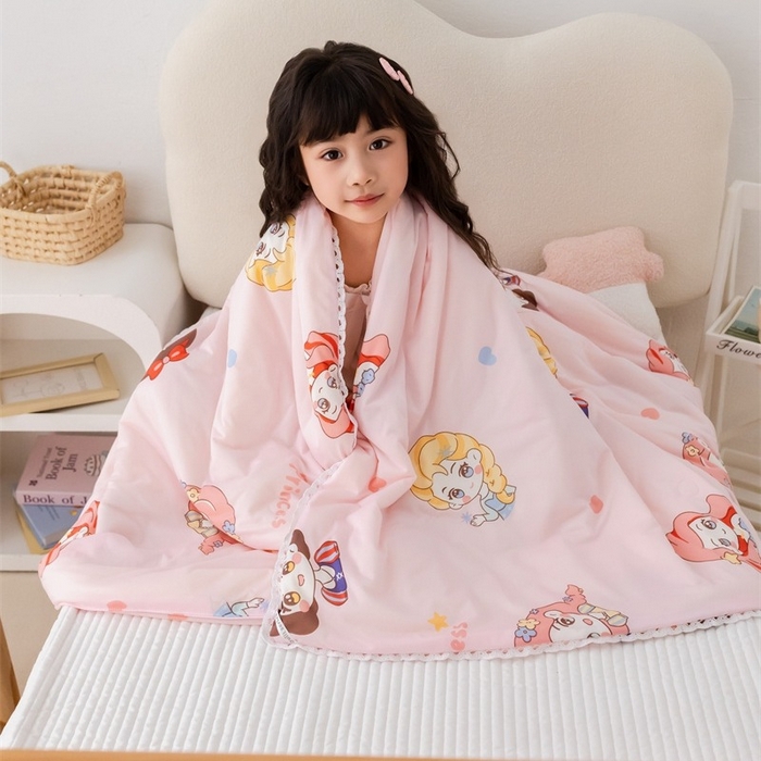 91家纺网 家纺一手货源 找家纺 2026新款A类针织棉被芯夏凉被春秋被冬被儿童学生成人冬被加厚被子大豆被四季款—儿童图 爱心公主