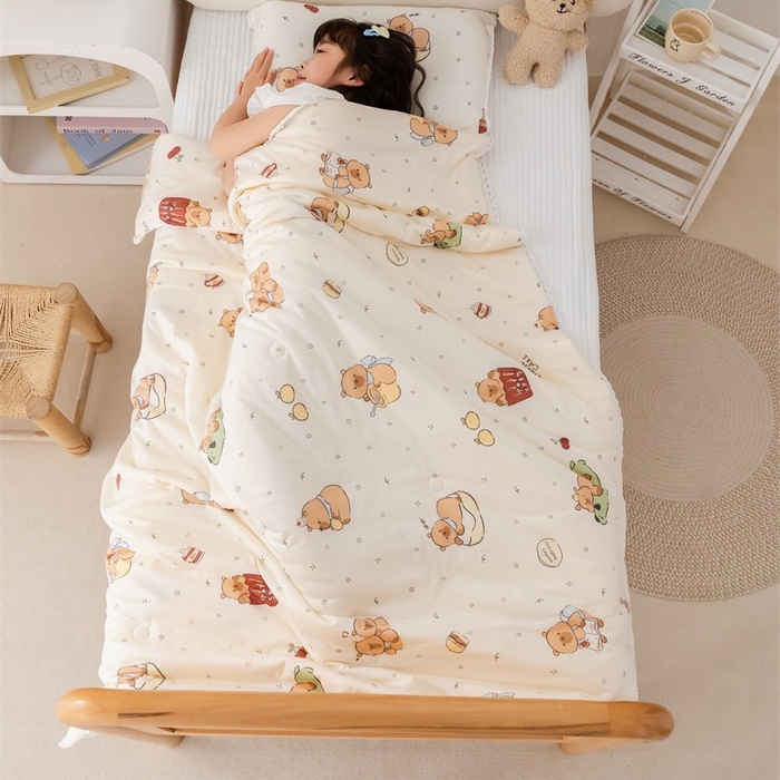 91家纺网 家纺一手货源 找家纺 2026新款A类针织棉被芯夏凉被春秋被冬被儿童学生成人冬被加厚被子大豆被四季款—儿童图 卡皮巴拉