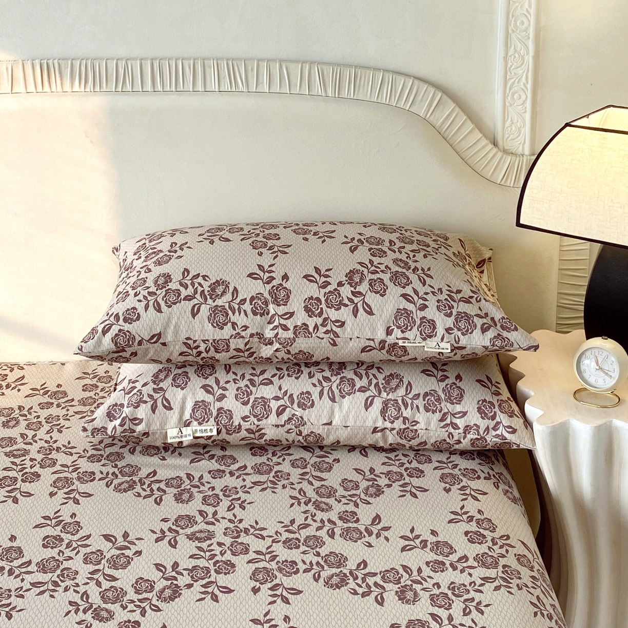 91家纺网 家纺一手货源 找家纺 春皖家纺 2026春夏新品简约款老粗布系列枕套单品单枕套 枕套单件 苏洛