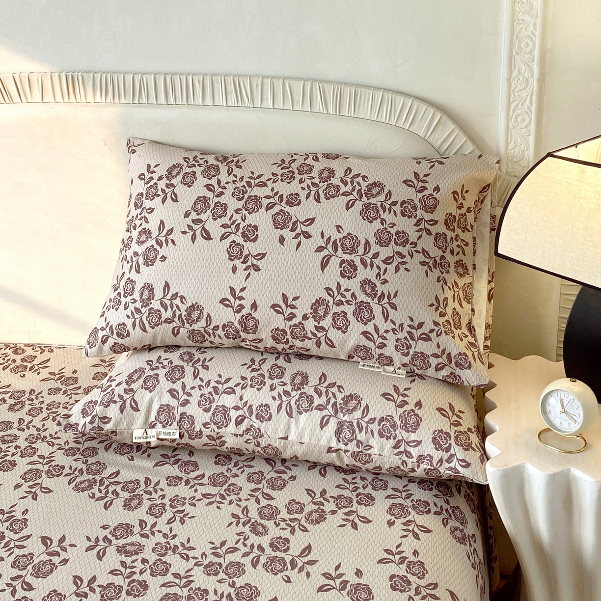 91家纺网 家纺一手货源 找家纺 春皖家纺 2026春夏新品简约款老粗布系列枕套单品单枕套 枕套单件 苏洛