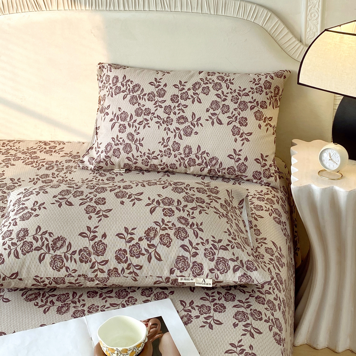 91家纺网 家纺一手货源 找家纺 春皖家纺 2026春夏新品简约款老粗布系列枕套单品单枕套 枕套单件 苏洛