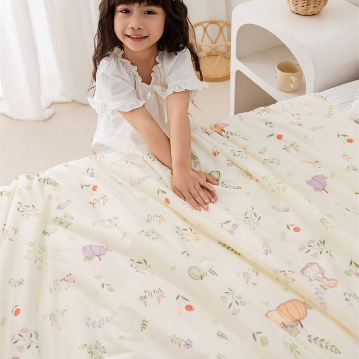 91家纺网 家纺一手货源 找家纺 2026新款A类针织棉被芯夏凉被春秋被冬被儿童学生成人冬被加厚被子大豆被四季款—儿童图 南瓜小兔