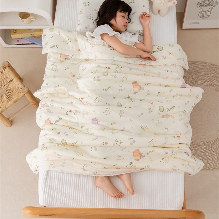 91家纺网 家纺一手货源 找家纺 2026新款A类针织棉被芯夏凉被春秋被冬被儿童学生成人冬被加厚被子大豆被四季款—儿童图 南瓜小兔