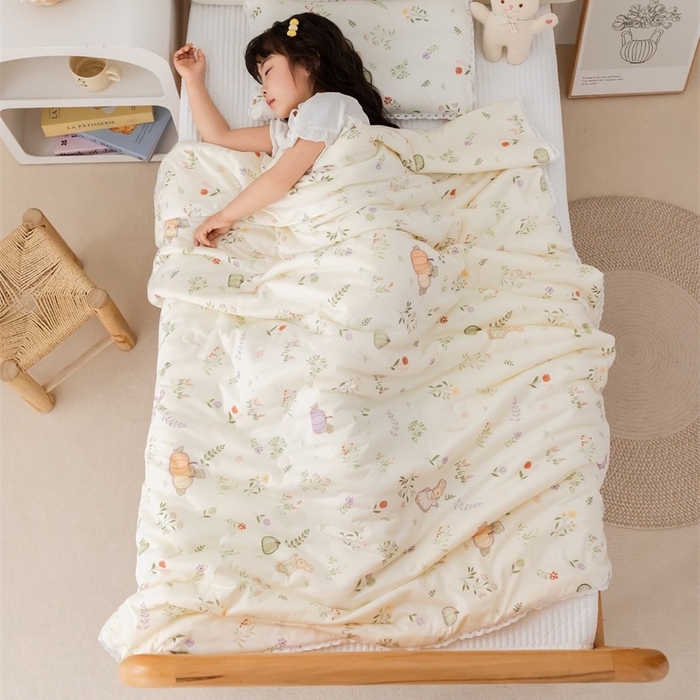 91家纺网 家纺一手货源 找家纺 2026新款A类针织棉被芯夏凉被春秋被冬被儿童学生成人冬被加厚被子大豆被四季款—儿童图 南瓜小兔