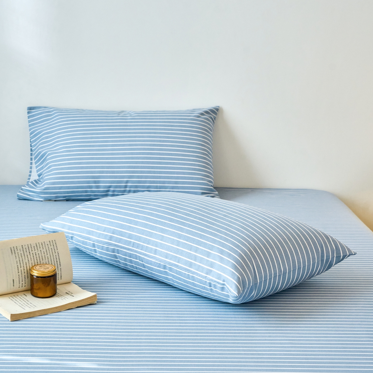 91家纺网 家纺一手货源 找家纺 春皖家纺 2026春夏新品简约款老粗布系列枕套单品单枕套 枕套单件 细川-聚