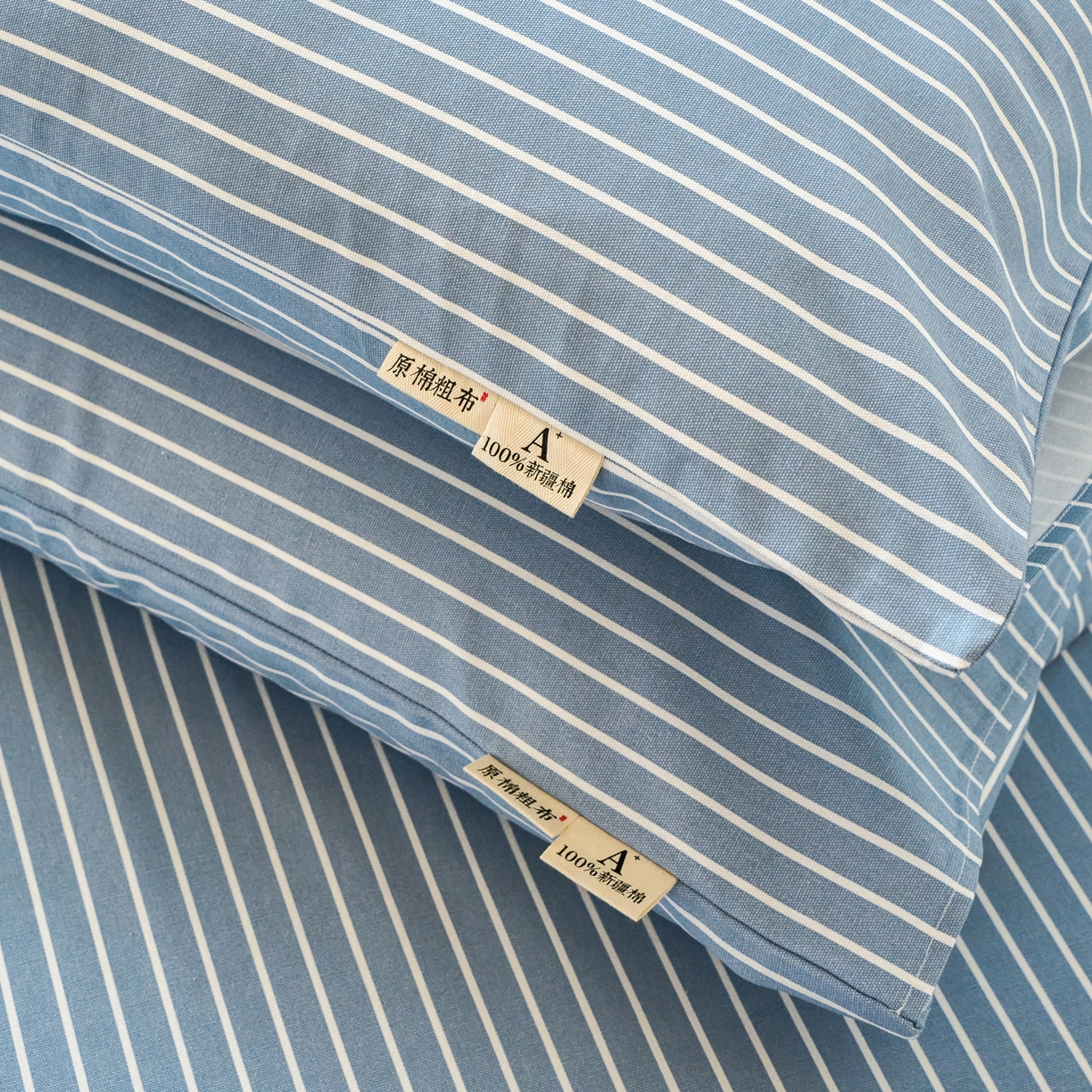 91家纺网 家纺一手货源 找家纺 春皖家纺 2026春夏新品简约款老粗布系列枕套单品单枕套 枕套单件 细川-聚