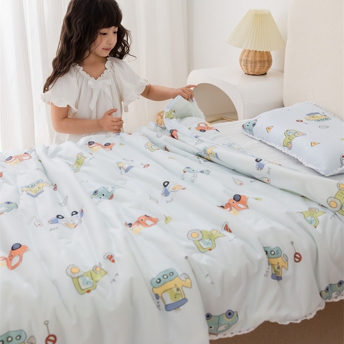 91家纺网 家纺一手货源 找家纺 2026新款A类针织棉被芯夏凉被春秋被冬被儿童学生成人冬被加厚被子大豆被四季款—儿童图 汽车总动员