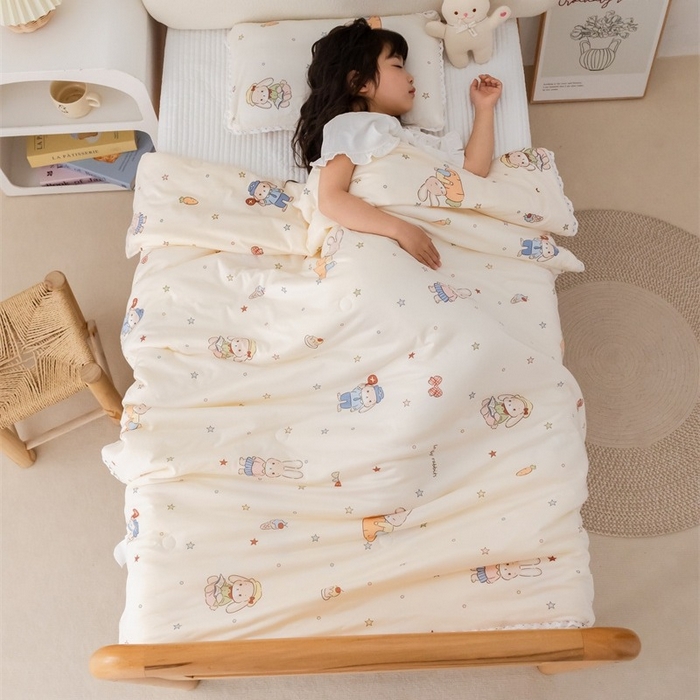 91家纺网 家纺一手货源 找家纺 2026新款A类针织棉被芯夏凉被春秋被冬被儿童学生成人冬被加厚被子大豆被四季款—儿童图 兔子乐园