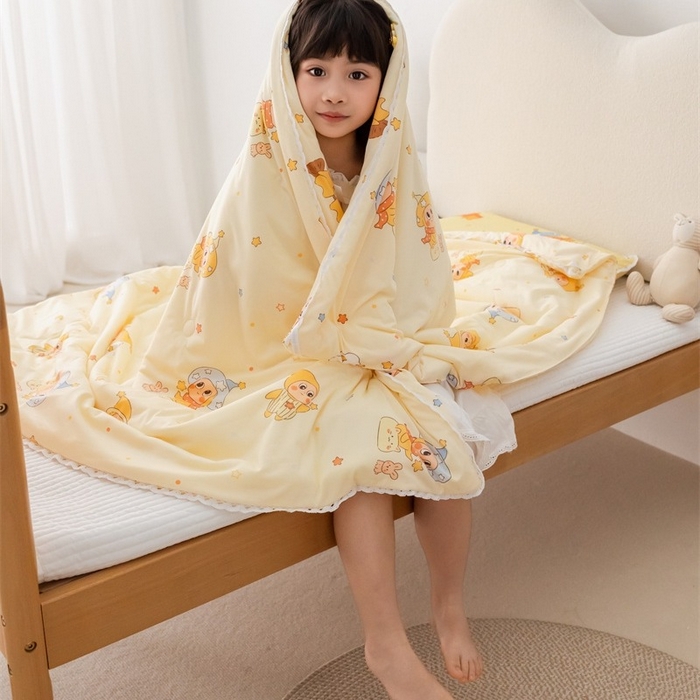 91家纺网 家纺一手货源 找家纺 2026新款A类针织棉被芯夏凉被春秋被冬被儿童学生成人冬被加厚被子大豆被四季款—儿童图 星星宝宝