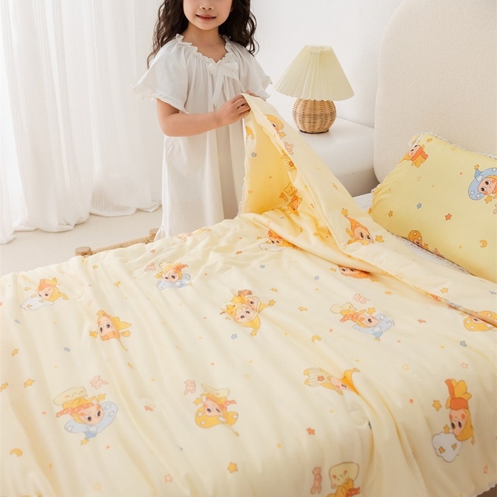 91家纺网 家纺一手货源 找家纺 2026新款A类针织棉被芯夏凉被春秋被冬被儿童学生成人冬被加厚被子大豆被四季款—儿童图 星星宝宝