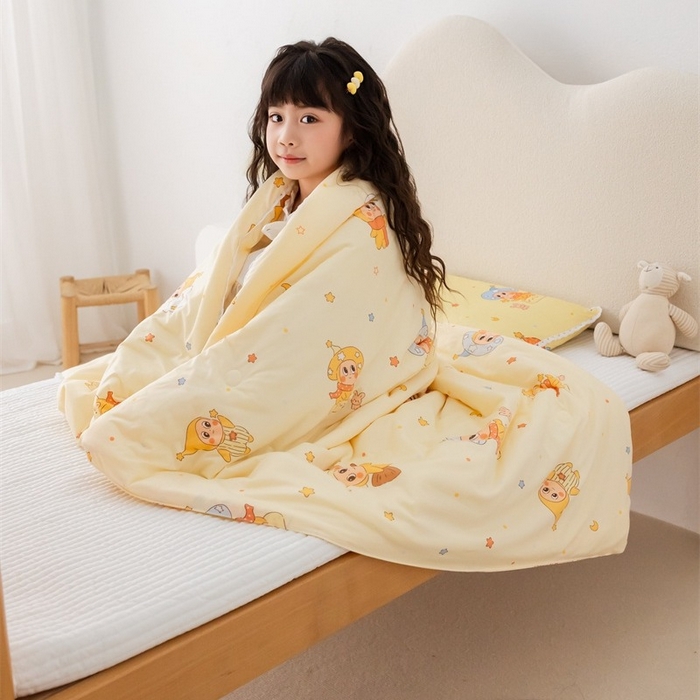 91家纺网 家纺一手货源 找家纺 2026新款A类针织棉被芯夏凉被春秋被冬被儿童学生成人冬被加厚被子大豆被四季款—儿童图 星星宝宝