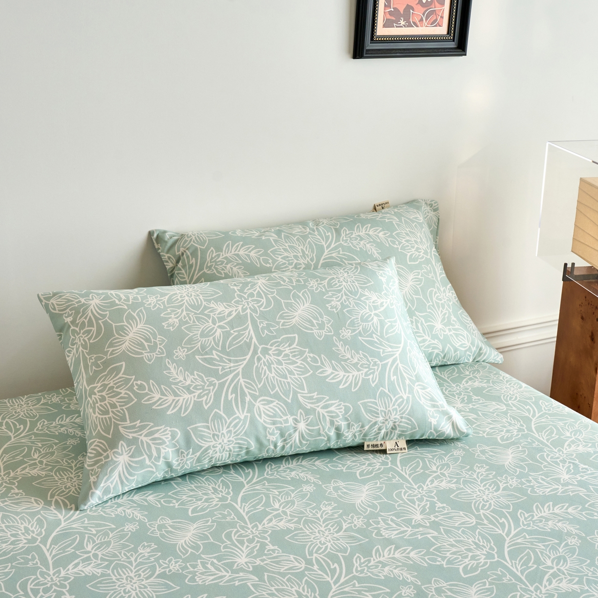 春皖家纺 2026春夏新品简约款老粗布系列枕套单品单枕套 枕套单件 意禾Y