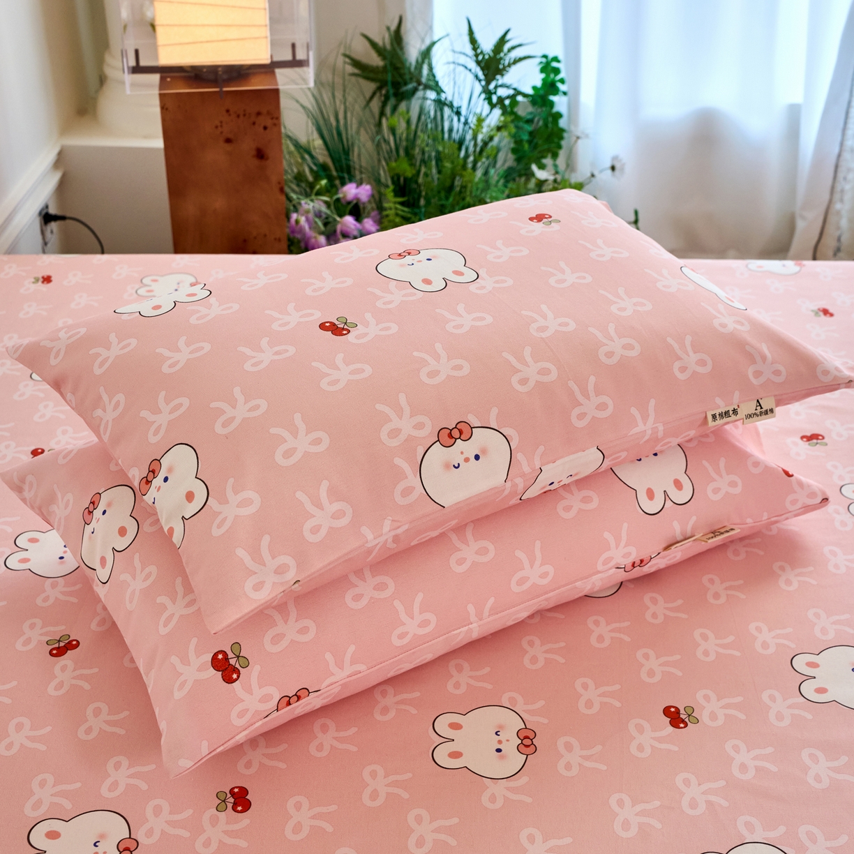 91家纺网 家纺一手货源 找家纺 春皖家纺 2026春夏新品简约款老粗布系列枕套单品单枕套 枕套单件 予光