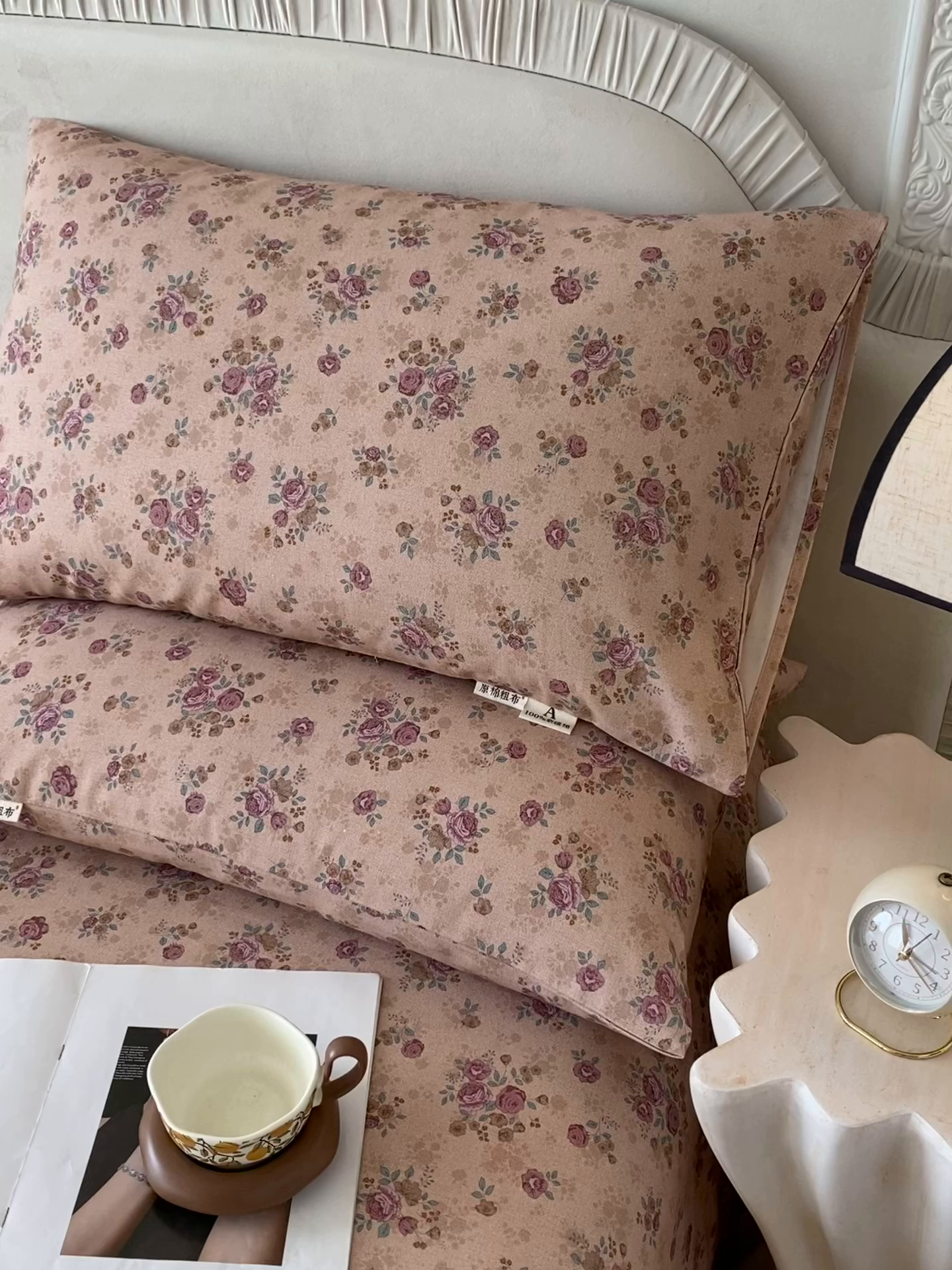 91家纺网 家纺一手货源 找家纺 春皖家纺 2026春夏新品简约款老粗布系列枕套单品单枕套 枕套单件 云裳