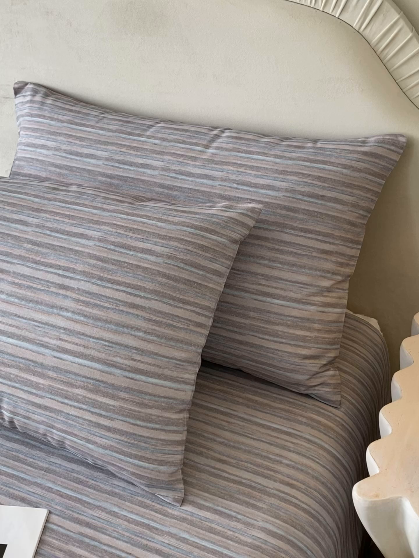 91家纺网 家纺一手货源 找家纺 春皖家纺 2026春夏新品简约款老粗布系列枕套单品单枕套 枕套单件 知一Y