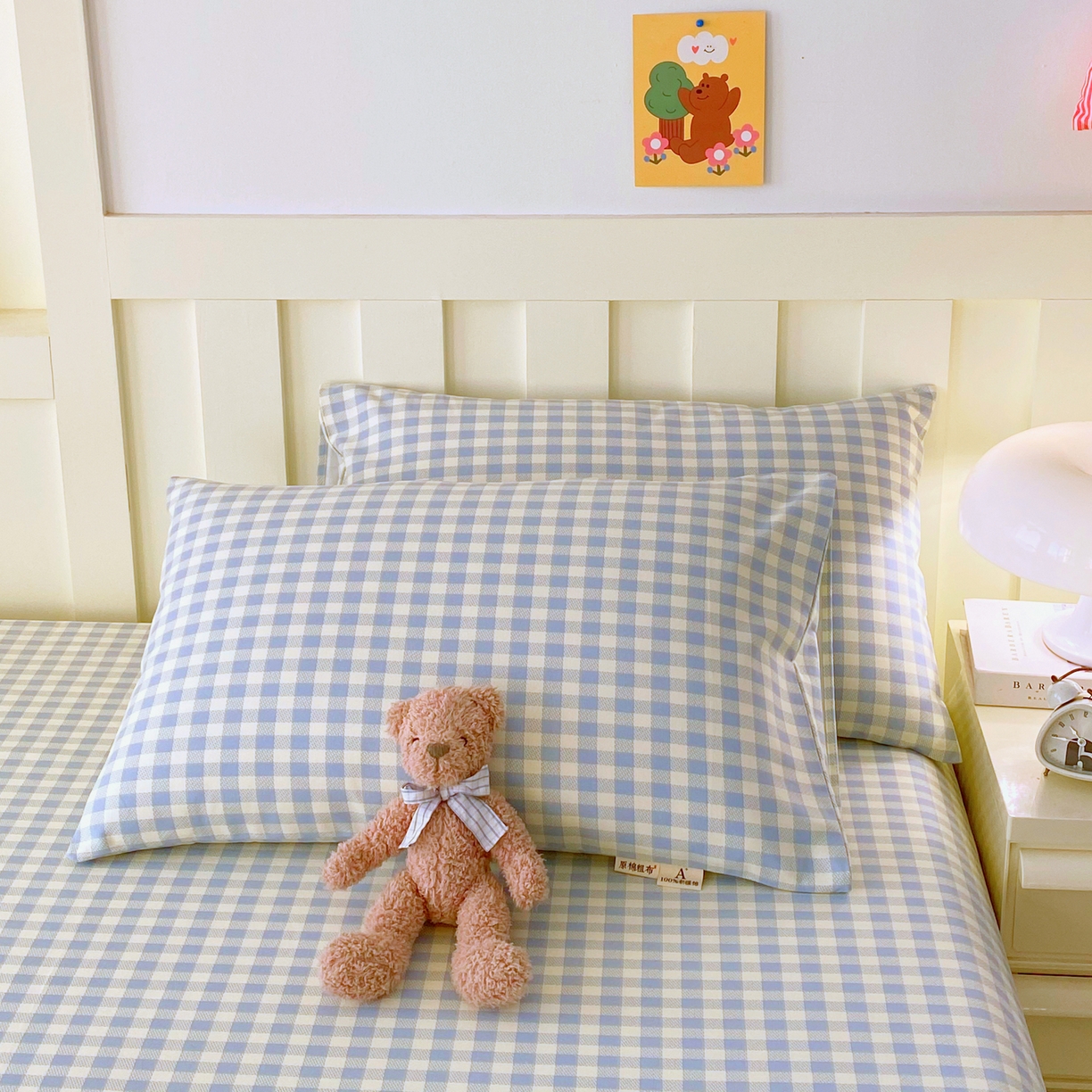 91家纺网 家纺一手货源 找家纺 春皖家纺 2026春夏新品简约款老粗布系列床单单品床单床单单件 西木