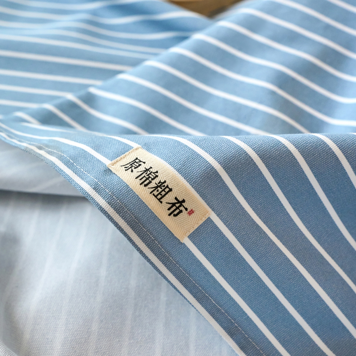 91家纺网 家纺一手货源 找家纺 春皖家纺 2026春夏新品简约款老粗布系列床单单品床单床单单件 细川-聚