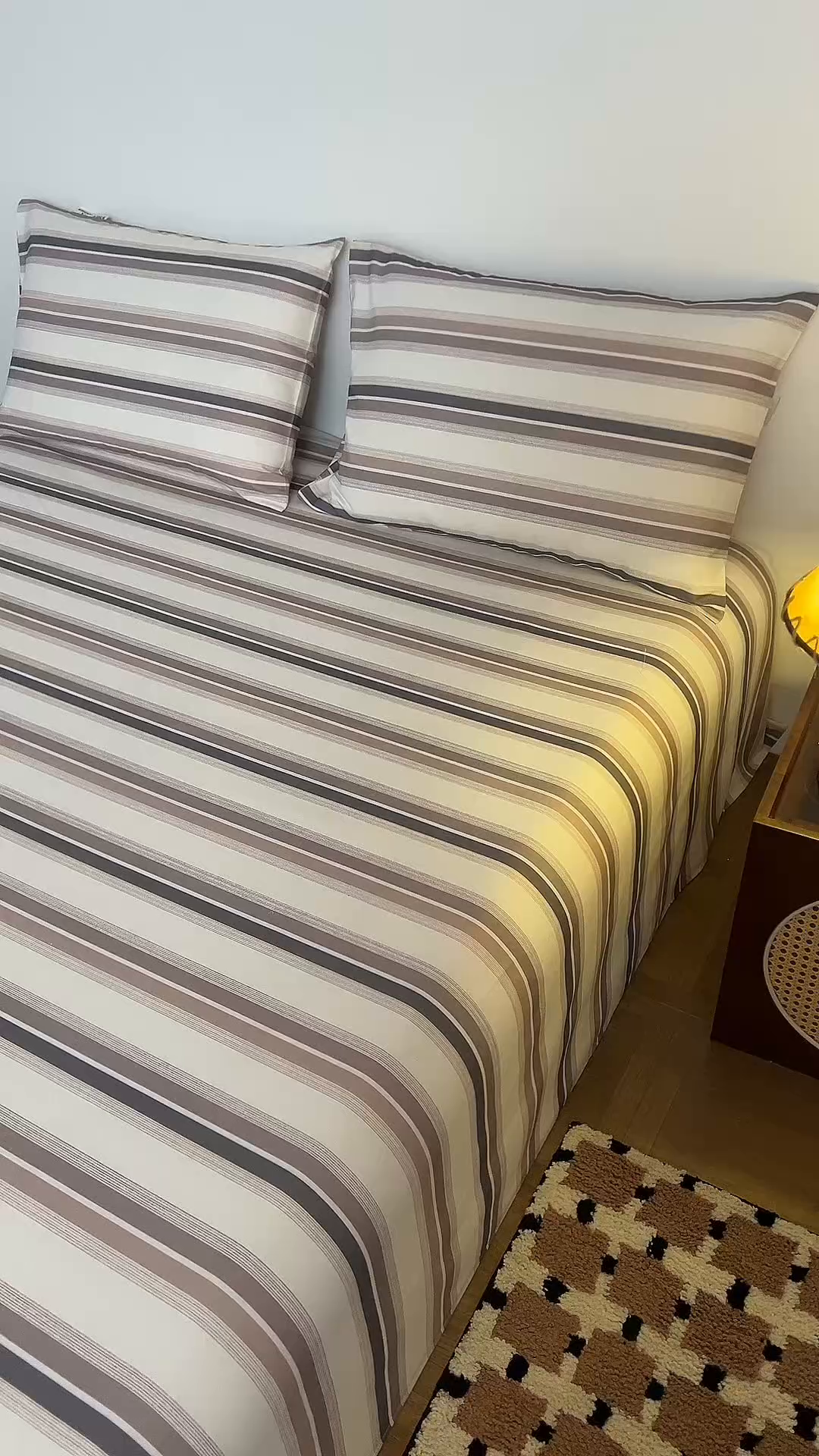 91家纺网 家纺一手货源 找家纺 春皖家纺 2026春夏新品简约款老粗布系列床单单品床单床单单件 星纬