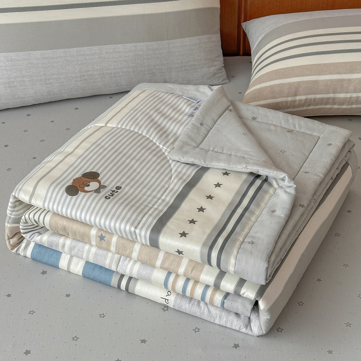 91家纺网 家纺一手货源 找家纺 尊妙被业 2026新款里外全棉100%新疆棉花夏被被子被芯-简约风 素纹小伴-兰