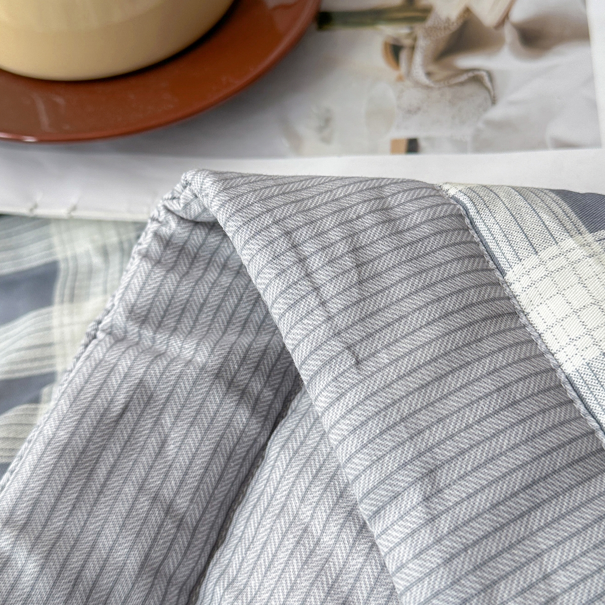 91家纺网 家纺一手货源 找家纺 （总）尊妙被业 2026新款里外全棉100%新疆棉花夏被被子被芯-简约风